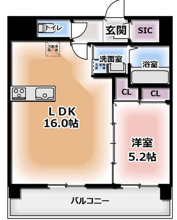 門真市駅 徒歩8分 5階の物件間取画像